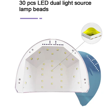 XZMUV 48W CONDUS de unghii lampa UV cu LED-uri Lampă de Unghii Uscător de 30 BUC Led-uri Lampa de Unghii Pentru Intarire UV Gel lac de Unghii Cu Senzor de instrumente de Manichiură