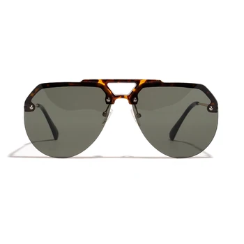 Peekaboo semi-fără ramă de ochelari de soare pentru barbati 2019 jumătate cadru negru rosu galben ochelari de soare pentru femei retro cadru metalic uv400