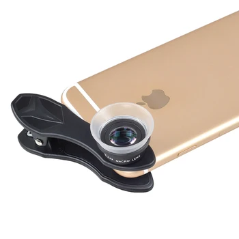 APEXEL Telefon Mobil Obiectiv 2 in 1 Fix 12 X Macro + 24 X Super Macro Lens Kit Pentru Iphone 7 / 6s / 6s Plus iOS iOS Smartphone 24XM
