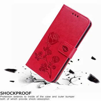 De lux Piele Flip Book case pentru Samsung Galaxy S3 Mini GT-i8200 i8190 S3 Duos Neo i9301i Flori Portofel Stand Telefonul de pe Capac Sac