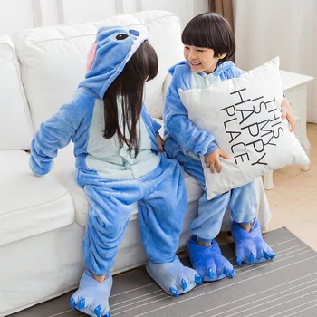 Copii Fată Băiat Cusatura Costum Kigurumi Animale Desene Animate De Halloween Fancy Copii Cosplay Dress Pijama