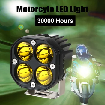 LEEPEE 3 Inch Led Lumina de Lucru Bar Lampa de Ceață Alb/Galben Motocicleta Lumini de Conducere Pătrat Reflectoarelor 12V 24V