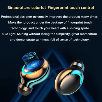 Fierbinte 1200mAh LED fără Fir Bluetooth Căști Căști Auriculare TWS Control Tactil Sport Cască funcția de Anulare a Zgomotului Căști Impermeabil