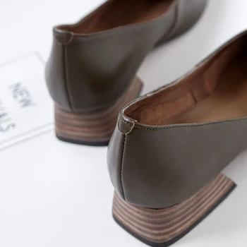 INS SEXY femei din Piele pantofi de 22-25cm de vacă din piele subliniat toe pantofi office cariera pantofi femei pompe de joasa pantofi cu toc