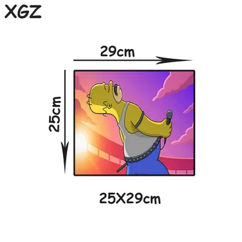 XGZ Anime de Mari Dimensiuni Mouse Pad de Blocare Partea de desen Animat de Moda Cantareata Laptop PC Masa Mat Familia Simpson Fericit Să se Joace de Cauciuc Non-alunecare