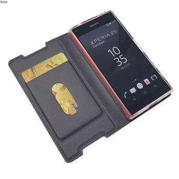 Caz de telefon pentru Sony Xperia Z5 Compact, Z5 Mini Flip Cover Telefon Caz Magnetic de adsorbție Super-subțire Mat Touch