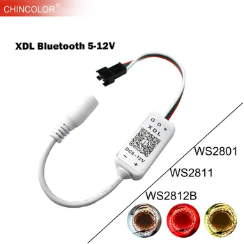 Bluetooth Controler cu Led-uri DC5V -12V Magic SPI APLICAȚIE de Control pentru Smart IC pixeli WS2801 WS2811 WS2812 SK6812 3Pin RGB Benzi JQ