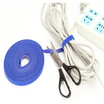 5 m / rola magic cablu de leg magic catarama latime 1,5 cm / linie de calculator prin cablu cască bobinator leg cu un cablu DIY
