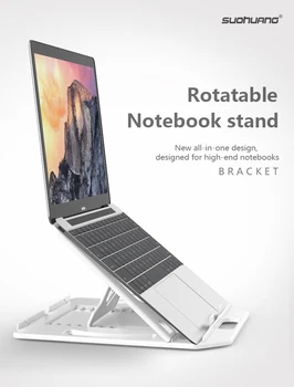 Rotirea Suport pentru Laptop Reglabil pe Înălțime Aluminiu Laptop Riser Suport Portabil Ergonomic pentru Notebook MacBook Air Pro