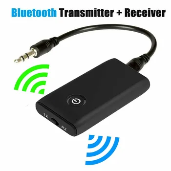Bluetooth 5.0 Emițător și Receptor 2-in-1 Wireless Audio Aux de 3,5 mm Adaptor cu Bluetooth primi și de a transmite Bluetooth