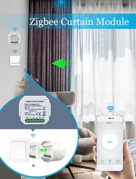 Wifi inteligent Eletrical Comutatorul APP de la Distanță de Control Acasă Inteligent de Automatizare Modulul Funcționează Cu Tuya de Viață Inteligentă Zigbee Cortina Comutator 3A
