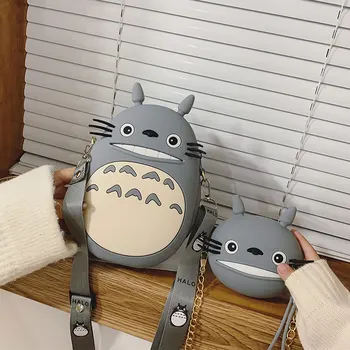 Desene Animate Drăguț Totoro Saci De Umăr Genți De Mână De Lux Pentru Femei Pungi De Designer Fete Portabil Poșete Și Genți De Mână Lanț Sac De Mesager