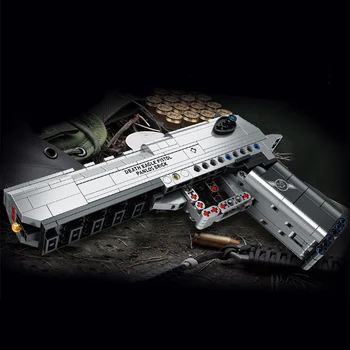 SWAT Oraș Militar Desert Eagle Pistol Seria Arma Model 3D Blocuri Kit DIY Mini Cărămizi Diamant de Asamblare Jucărie pentru Copil Cadou