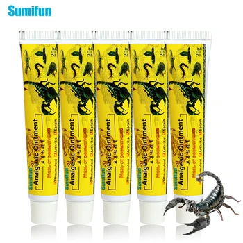 5pcs Sumifun Scorpion Unguent Analgezic Chineză Durere Scuti Crema de Reumatism Artrita Înapoi pe bază de Plante Musculare Freca Unguent