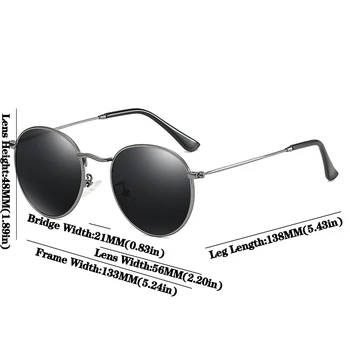 Psacss NEW Vintage Oval Polarizat ochelari de Soare Barbati Femei Cadru Metalic Designer de Brand Popular de Soare Ochelari Pentru Conducere de Pescuit UV400