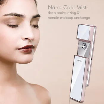 Portabil Nano Faciale Pulverizare Hidratare a Reîmprospăta Pielea Moale Domnule Mini Umectant de Frumusete de Îngrijire a Pielii Instrument de Apă Spa cu Oglinda