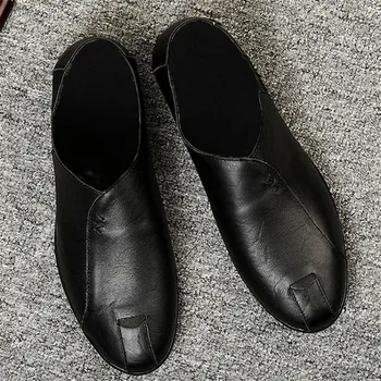Barbati din Piele Pantofi de Brand de Moda Barbati Pantofi Barbati Casual din Piele Pantofi Barbati Mocasini Barca de Pantofi de Conducere Pantofi noi 2019