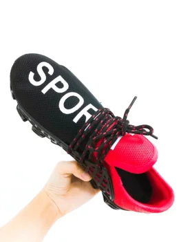 Ollymurs Marimea 36-48 De Bărbați Sport Pantofi sport Exercițiu Pereche de Adidași ochiurilor de Plasă Respirabil Scrisoare Pantofi Adidasi pentru Barbati white
