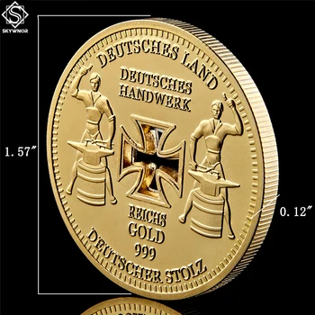 Euro-Monedă De Aur 1889 Deutsche Stolz Reichsbank Direktorium Suvenir Coin W/ Negru De Lux, Cutii Pentru Monede