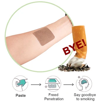 Sumifun 40pcs Naturale, ierburi Anti Smoke Patch Opri Renunțe la Fumat Renuntarea la Pad Chineză pe bază de Plante Ipsos Medical de Îngrijire a Sănătății