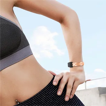 Pentru Fitbit Inspire HR Trupa de Lux din Metal Bratara Curea Bratara Fitbit Inspira din Oțel Inoxidabil de Înlocuire Trupa Încheietura mâinii Curea