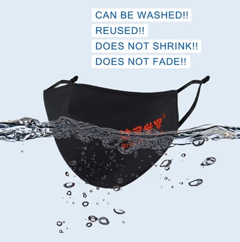 2020 Yohji Yamamoto 3Y Logo Masca de Imprimare Lavabil Respirabil Reutilizabile rezistent la apa Si Praf de Bumbac Gura Masca