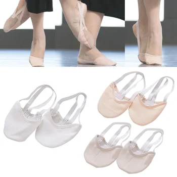 Noi o jumătate de lungime de gimnastică ritmică de pantofi Roupa Ginastica copil adult Gimnastica piele de porc talpa Pantofi bej dans dans