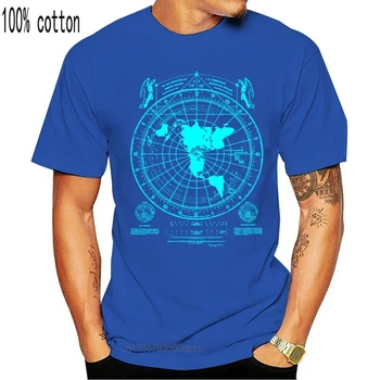 Pământ plat Harta t-shirt, Pământul este plat, Firmament, Pliuri, Noua Ordine Mondială