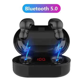 L22 Adevărat Wireless Căști TWS Bluetooth 5.0 LED Display Digital rezistent la apa Căști Auriculare cu Încărcare cutie