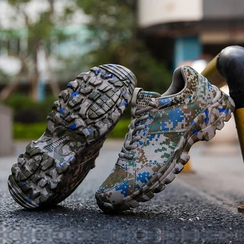 Pantofi pentru bărbați Respirabil ochiurilor de Plasă de Camuflaj Adidași în aer liber Barbati Pantofi Casual Om Drumeții Pantofi Formatori Zapatos De Hombre 38-46