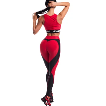 PHAYON Pantaloni de Yoga in Forma de Inima Pentru Sport Femei Jambiere Talie Mare Antrenament de Fitness, Plus Dimensiunea Moda Mallas Deporte Mujer