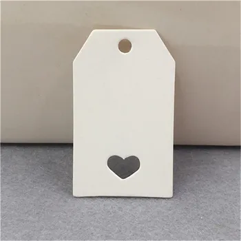 200pcs/lot 5x3cm Stil Simplu Hârtie Kraft Carton pentru petrecere de nunta Hang Tag Etichete