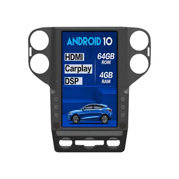 4+64 Android 10.0 Tesla Stil Mare Ecran Auto Multimedia Player Pentru Volkswagen Touran 2010-2019 auto GPS Navi Capul unitate Radio Auto