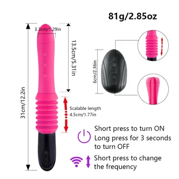 10 moduri Automate Mașină de Sex Masturbare Control de la Distanță Retractabil Mașină Penis artificial Vibratoare jucarii Sexuale pentru Femei Barbati