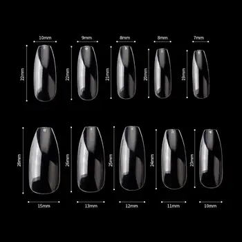7pcs Perii pentru Set manichiura Pencel Dotting Pictura de Design de Unghii Kit + 500pcs Plin Sfaturi de Unghii Extensie de Decorare Arta de Instrumente de