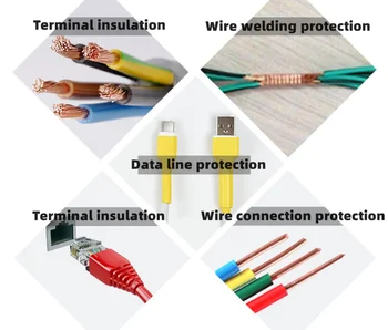 270pcs îngroșat de 3 ori mufei de trecut pe tub 3:1 mufei de trecut pe electronice DIY kit de cabluri de date linie de tuburi de protecție