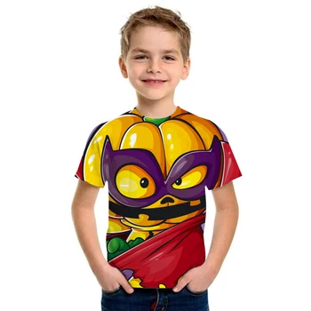 2020 Noua Moda Tricou de Vara cu Maneci Scurte O-neck Tricou Superzings Tees Pentru Copii, Casual, Desene animate Topuri Fete T-shirt