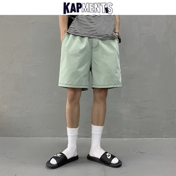 KAPMENTS Barbati Casual cu Dungi Casual pantaloni Scurți de Vară 2020 Mens Harajuku 5 Culori Negru Sudoare pantaloni Scurți de Moda coreeană pantaloni Scurți