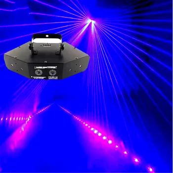 Profesional RGB Lumina Laser 6 Ochii Laster Iluminat DMX Etapa Lumina pentru Disco, Sali de Dans Baruri, KTV Club de noapte de Nuntă de Familie