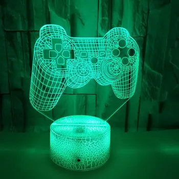 Joc 3D Lampa XBOX Printre Noi Acasă Joc 3D Iluzie Lumina de Noapte USB de Alimentare 16 Culori cu Telecomanda de pe Noptieră Lampa de Noapte pentru Copii Prezent