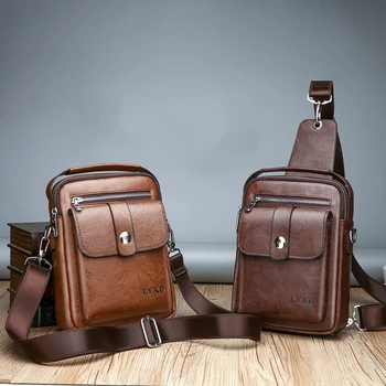 Stil Retro Barbati PU Călătorie de Afaceri Messenger Bag-O Varietate De Stiluri de Culoare Solidă Simplu Și Versatil Geantă de Umăr Fierbinte de Vânzare