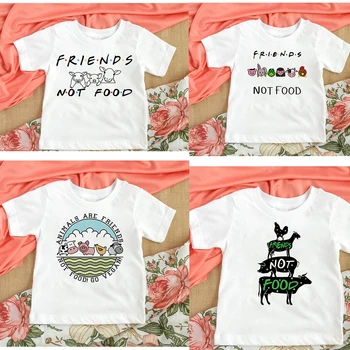 Prietenii Nu Alimente Tricou Copil Tricouri cel mai bun prieten al copiilor topuri Drăguț t-shirt pentru copii Drăguț tees pentru copii mici Amuzante haine copii