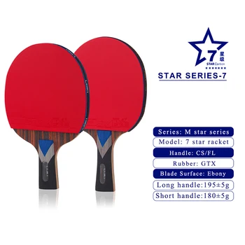 LokiM 5/6/7 Stele Ping Pong Racheta Profesionale Ofensivă de Carbon Lama Racheta de Tenis de Masă Bat cu Zbaturi cu ITTF a Aprobat Cauciucul