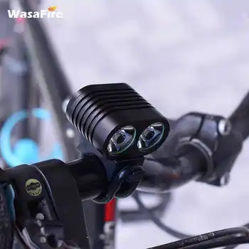 WasaFire XM-L2 T6 LED Biciclete Faruri Mini Bicicleta Cap Fata Lumini Bicicleta Lanterna cu Baterie 18650 Pachetul 6400mAh/9600mAh