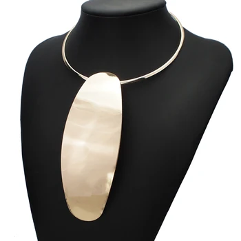 Geometrice Aliaj Cravată Colier Pentru Femei de Moda Pandantive Metalice Declarație Cuplurile Coliere Bijuterii Cadou UKMOC