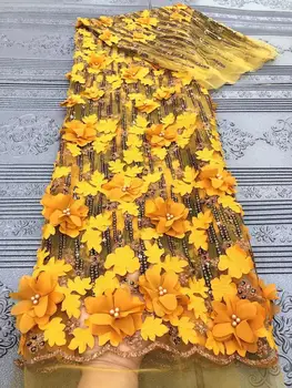 2020 Nou Stil francez Net Dantela Tesatura 3D Flori Africane Tul Plasă de Dantelă Tesatura de Înaltă Calitate din Africa Tesatura Dantela S