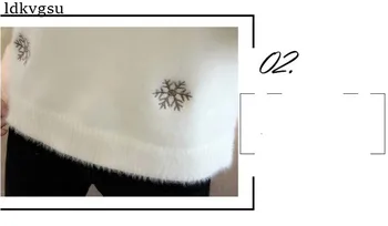 2020 NOU Toamna Iarna Pulover de Mari Dimensiuni Femei coreene Jumătate-Guler inalt Gros Tricotate Pulovere Femei, Pulovere V255