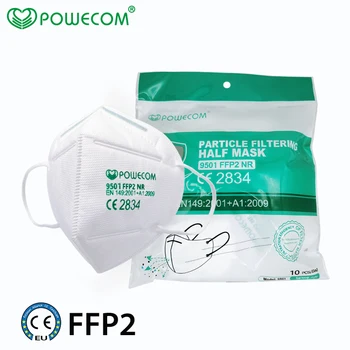 10BUC FFP2mask Filtru Reutilizabil Masca FFP2 Fata de Gura Masca de Protecție de Praf de Siguranță Gura Închis Capacul Clema 9501 Gura Capace