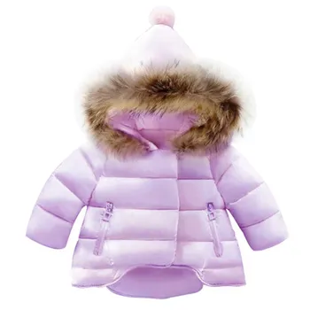 CITRICE Iarna Copilul copil Fete Jacheta Îngroșat Îmbrăcăminte cu Mâneci Lungi Desene animate Copil Haine de Iarna Copii Jacheta Pentru Fete