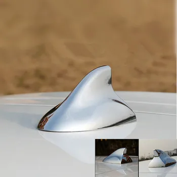 Accesorii auto Placare Antena Shark Fin de Crom Styling Placat cu Crom galvanizare Masina Antene partea de oglinda